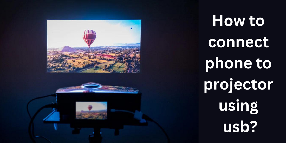 How to connect phone to projector using usb?