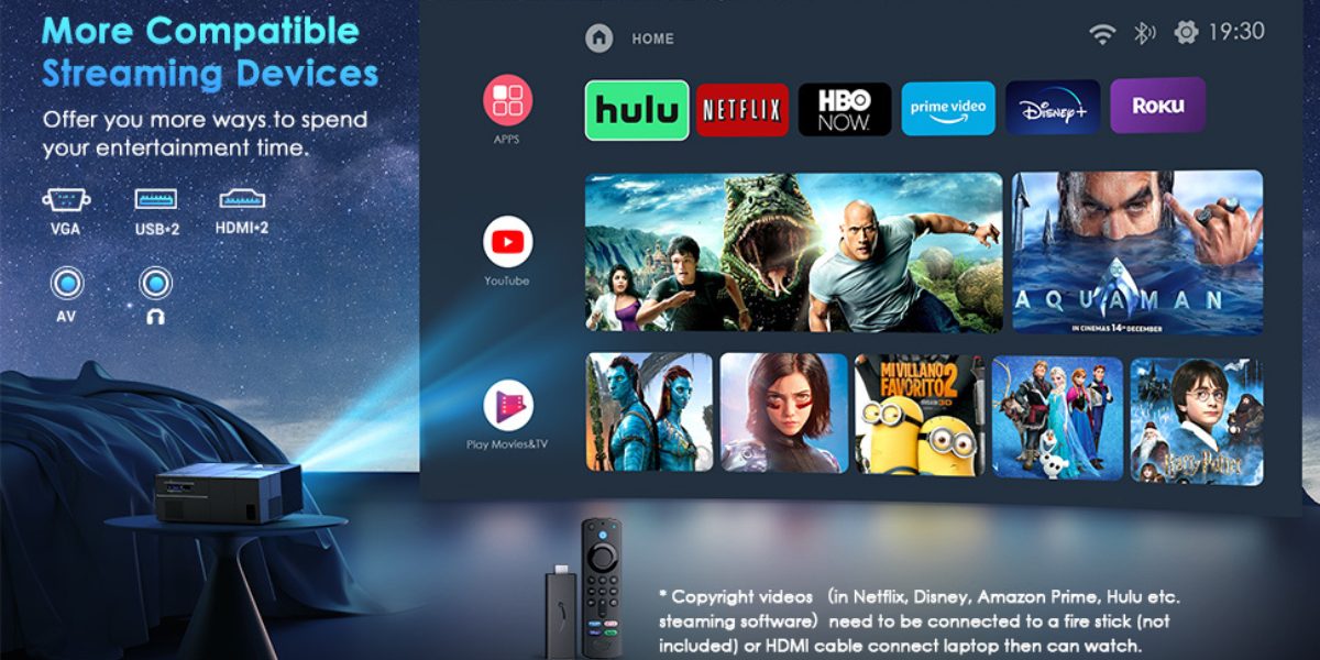 How to connect fire stick to projector? – YOWHICK How to connect fire stick to projector? – YOWHICK