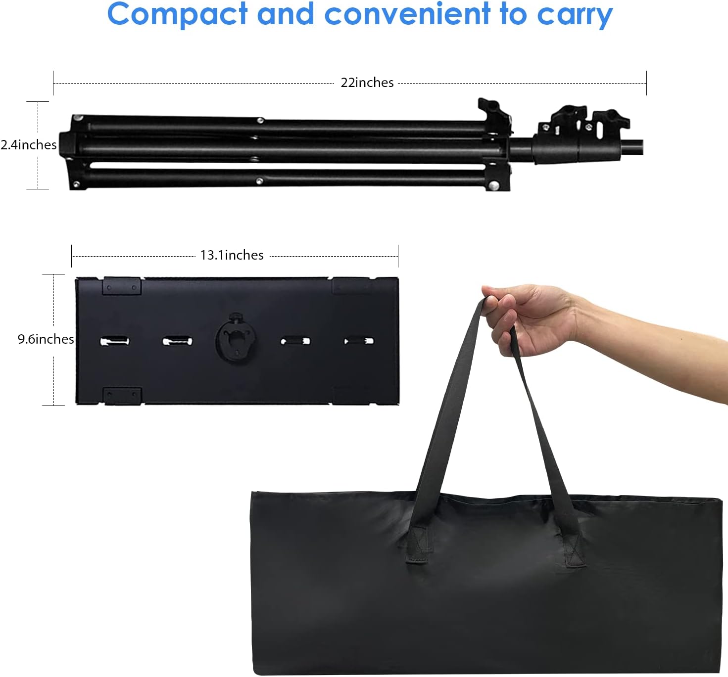 YOWHICK DP01 WiFi Bluetooth Projector and Projector Tripod Stand Bundle - YOWHICK