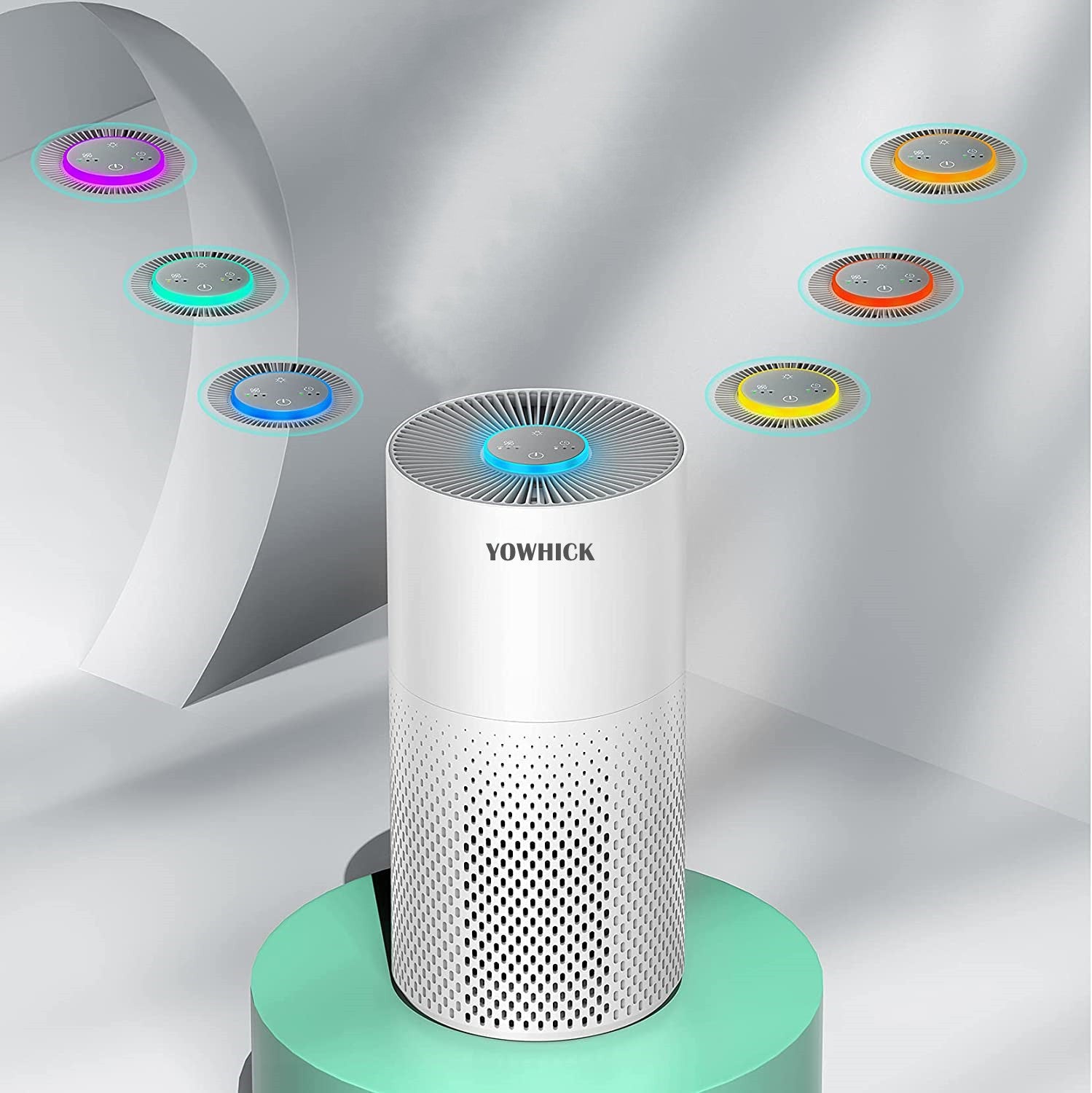 YOWHICK Air Purifier - 1560ft² ultra-quiet home air purifier with pre-filter, activated carbon - YOWHICK