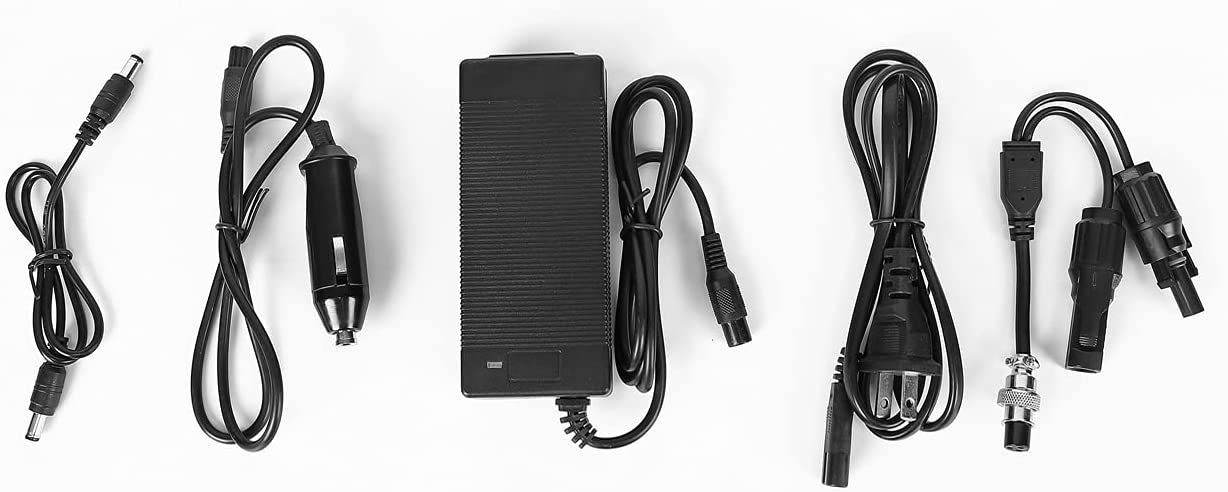 YOWHICK 200W Portable Power Station, 133WH Lithium Battery Solar Generator with 2 AC Power Outlet (110V/200W Peak 400W) for Outdoors Trip Camping Emergency - YOWHICK