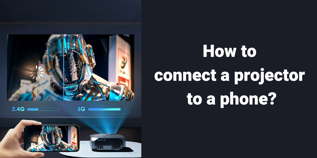 How to connect a projector to a phone?