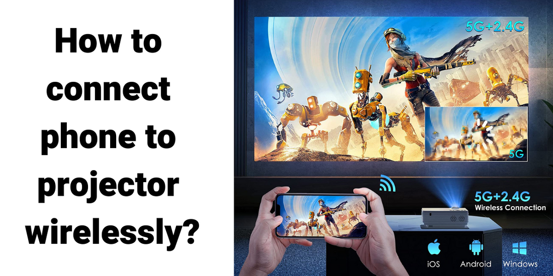 How to connect phone to projector wirelessly?