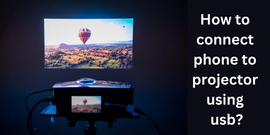 How to connect phone to projector using usb?