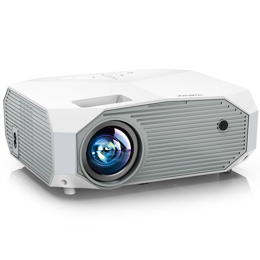 Projector with 5G WiFi & Bluetooth, YOWHICK DP03 Full HD 1080P Outdoor Portable Video Projector , White - YOWHICK