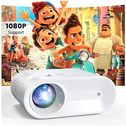 YOWHICK Portable Mini Projector Supports 1080P for iOS and Android