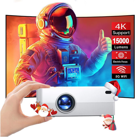 [Electric Focus] Mini Projector Native 1080P with WiFi Bluetooth - YOWHICK