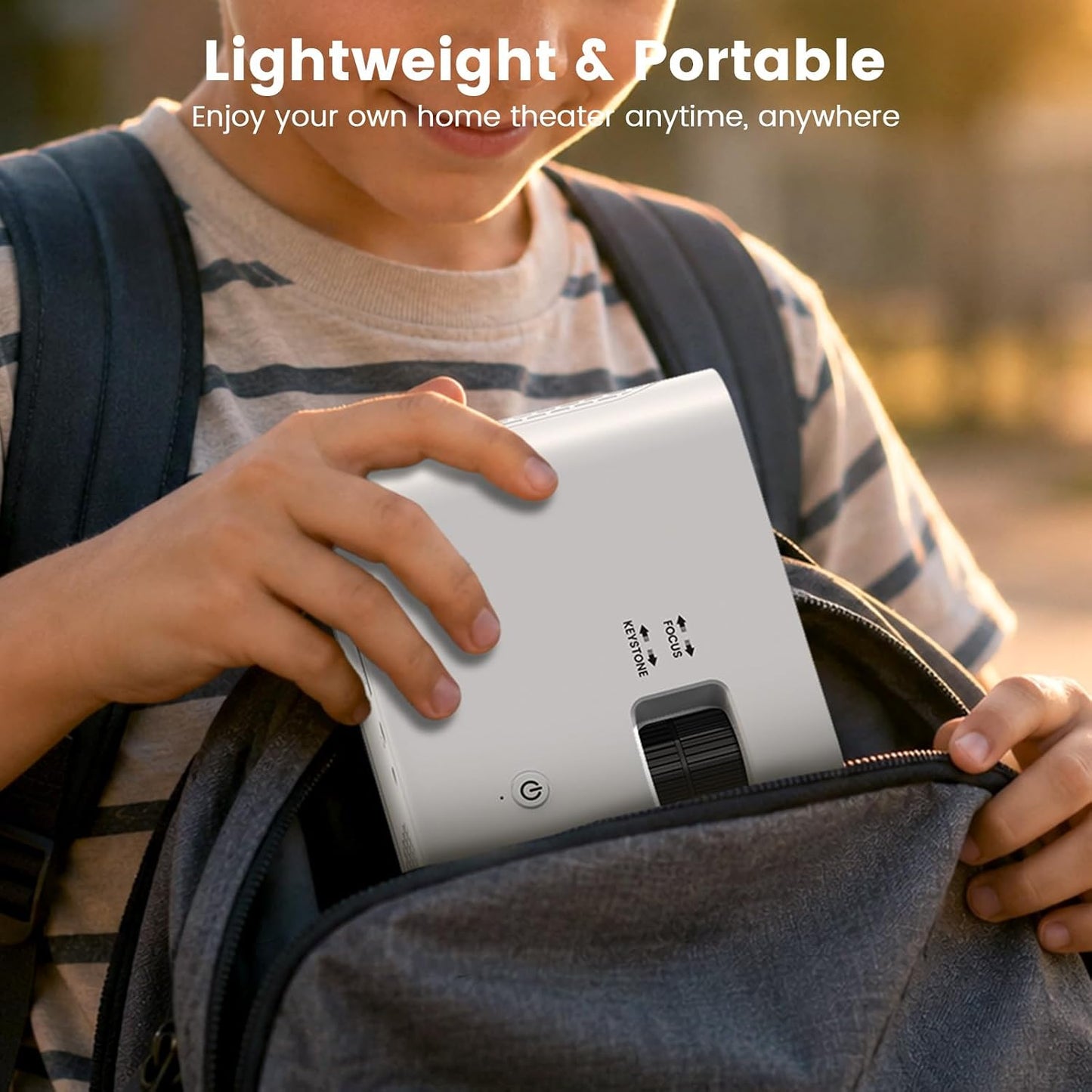 YOWHICK Portable Mini Projector Supports 1080P for iOS and Android