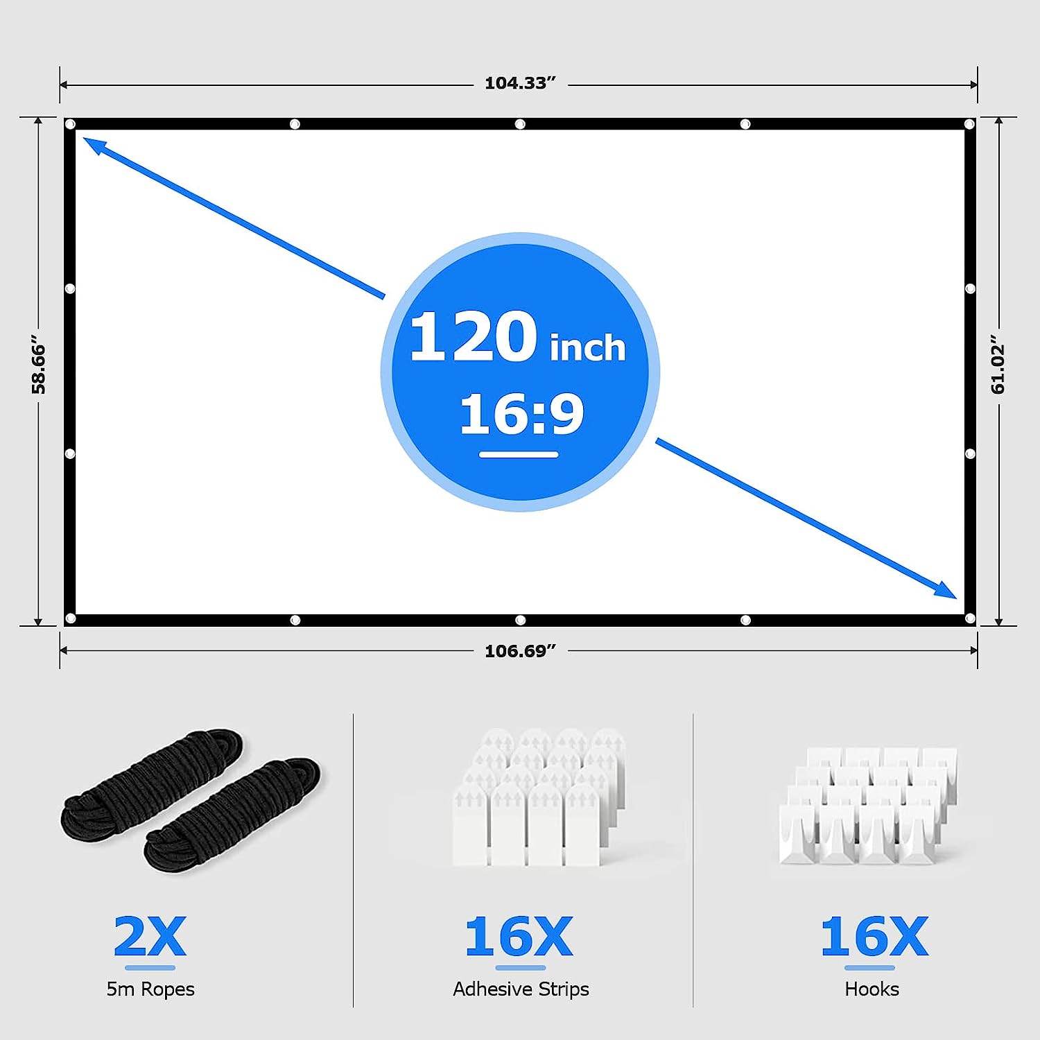 YOWHICK DP01 WiFi Bluetooth Projector and 120