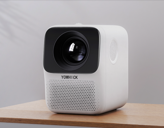 YOWHICK Mini Projector 1080P FHD, Portable Projector Android TV 9.0, WiFi Projector ,Automatic Keystone Correction - YOWHICK