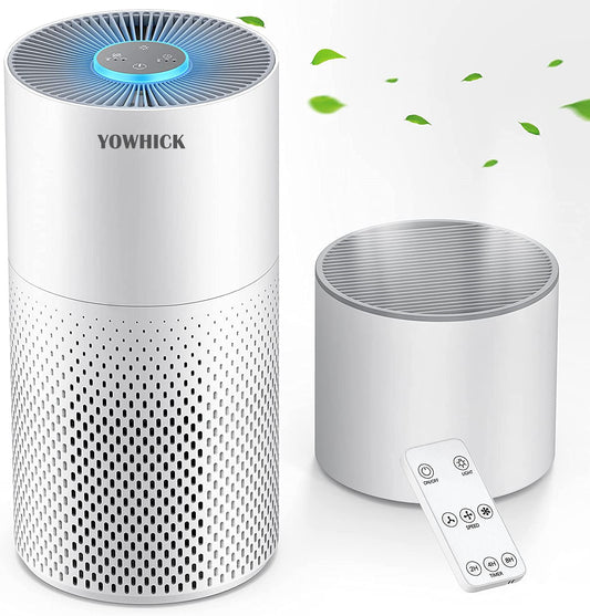 YOWHICK Air Purifier - 1560ft² ultra-quiet home air purifier with pre-filter, activated carbon - YOWHICK