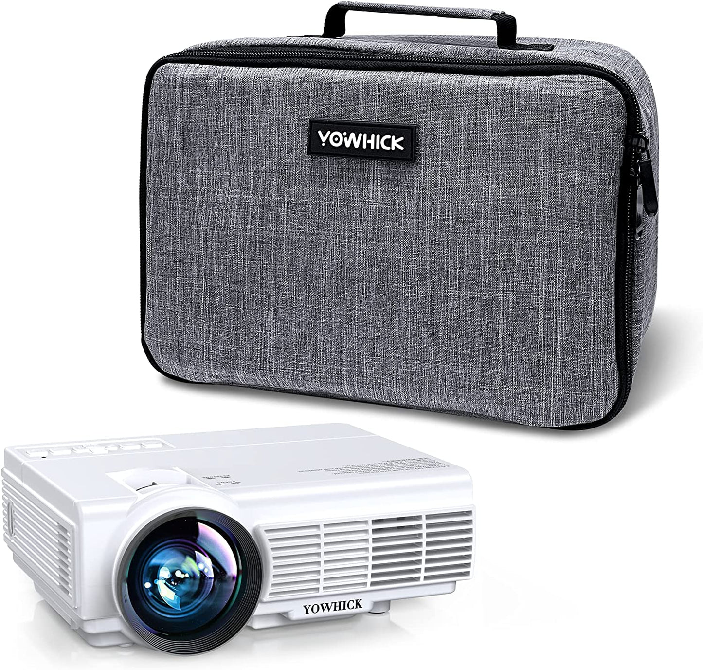 YOWHICK Projector Case, Projector Travel Carrying Bag Compatible with YOWHICK DP01, GDP1, DP03, More Movie Projector - Scratch Resistant & Compartment Dividers, 10.8"x7.7"x3.6" - YOWHICK