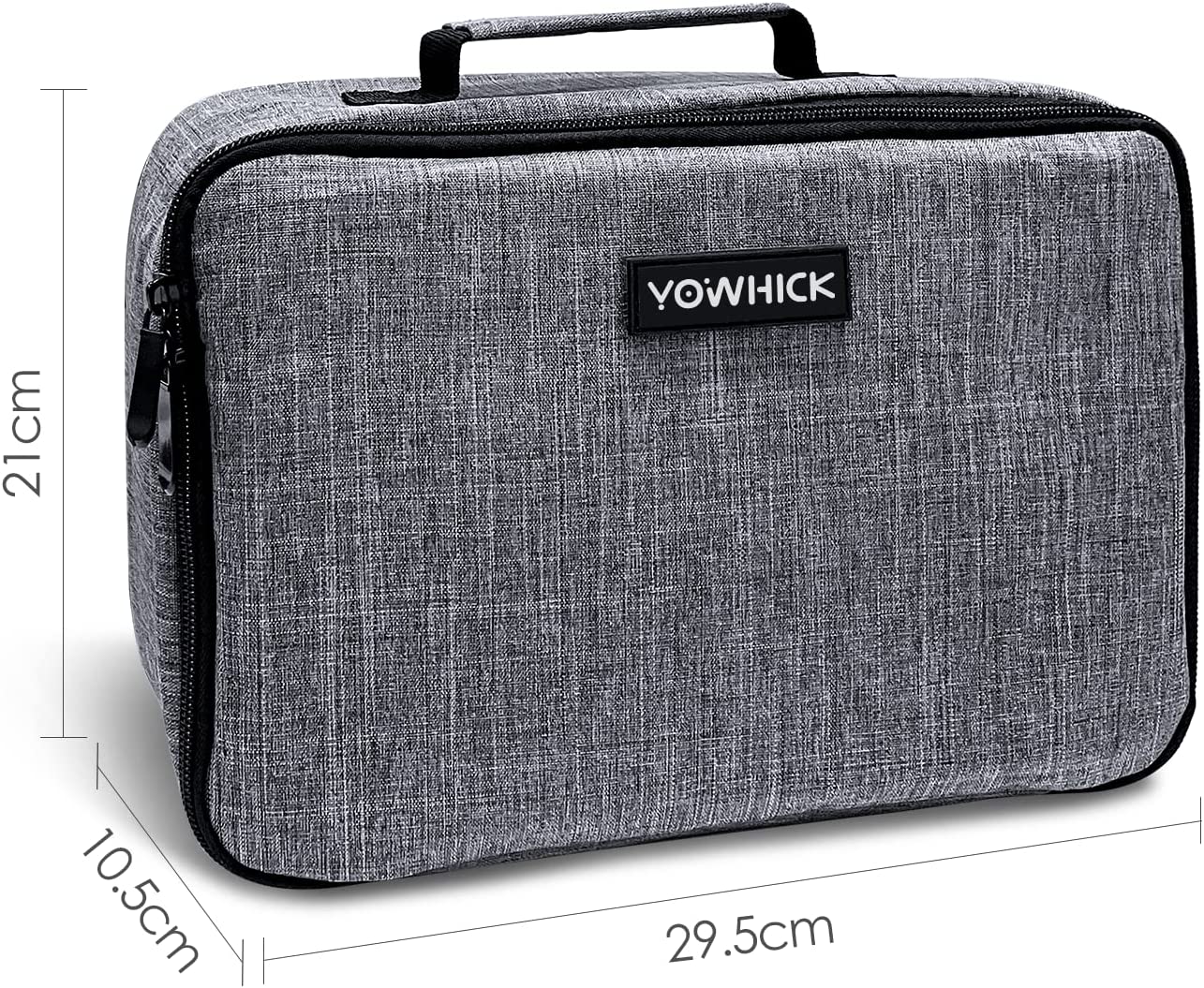 YOWHICK Projector Case, Projector Travel Carrying Bag Compatible with YOWHICK DP01, GDP1, DP03, More Movie Projector - Scratch Resistant & Compartment Dividers, 10.8"x7.7"x3.6" - YOWHICK